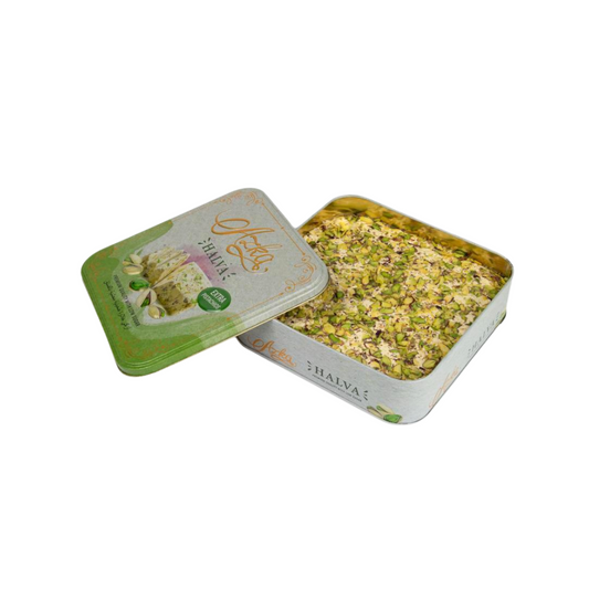 Azka Premium Extra Pistachio Halva (Tin) - Gourmet Middle Eastern Sweet
